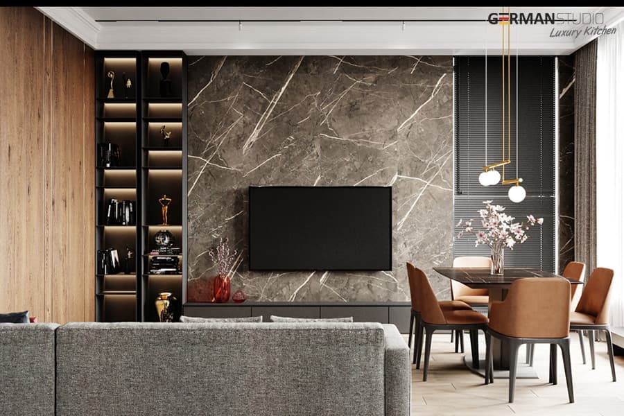 rəfli tv stend modeli