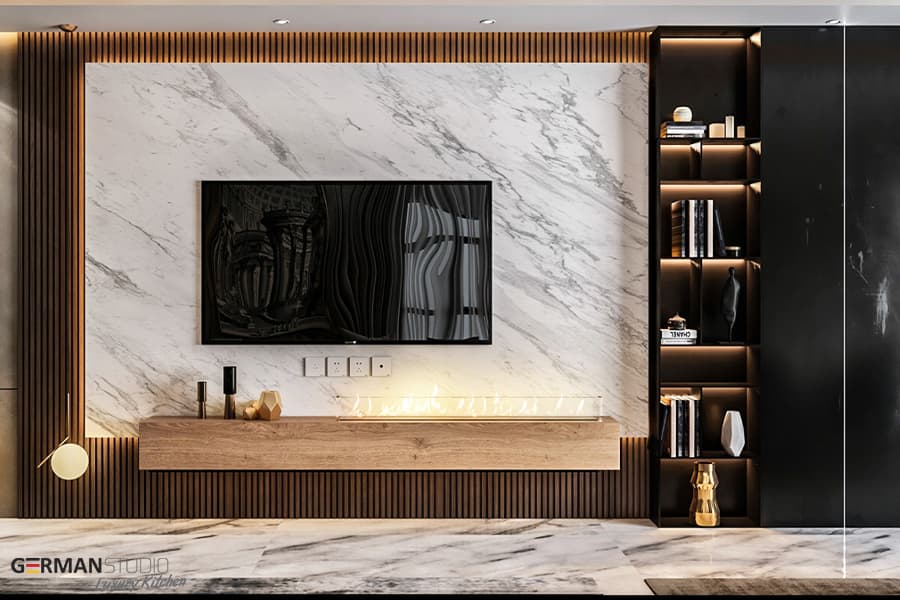 qonaq mebeli tv stend modeli