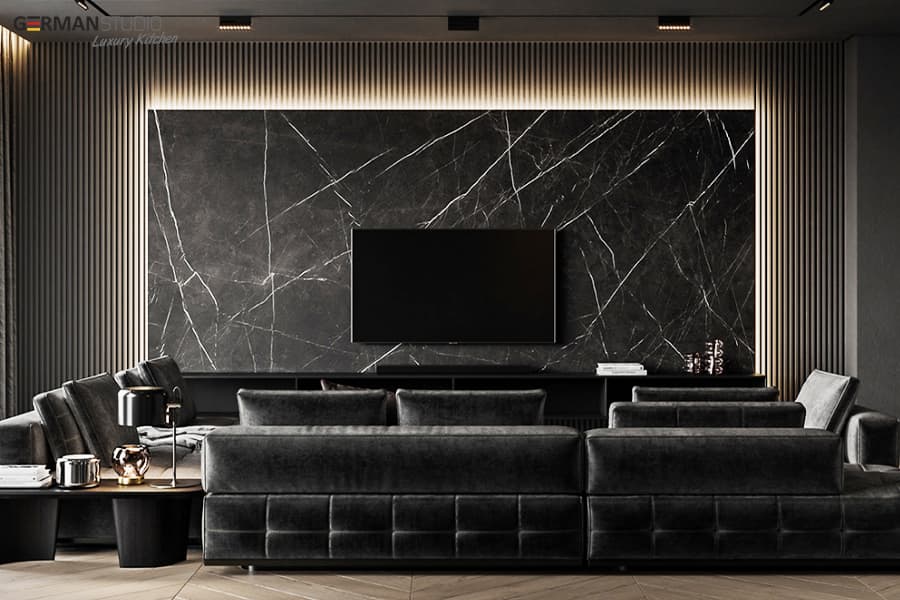 modern qonaq mebeli tv stend modeli