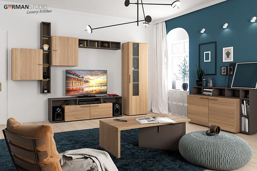 işıqlı tv stend modeli