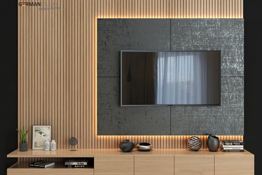 işıqlı tv stend modeli